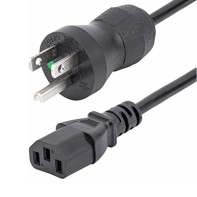 CORD 16AWG 5-15P HG TO C13 108"