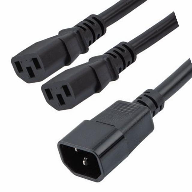 CORD 18AWG C14 TO C13*2 120"