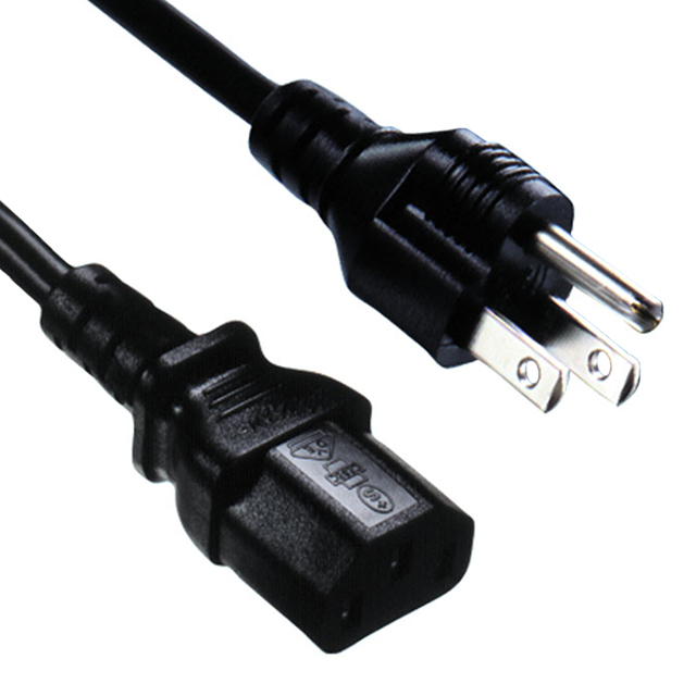 CORD NEMA5-15P-IEC320-C13 6' BLK