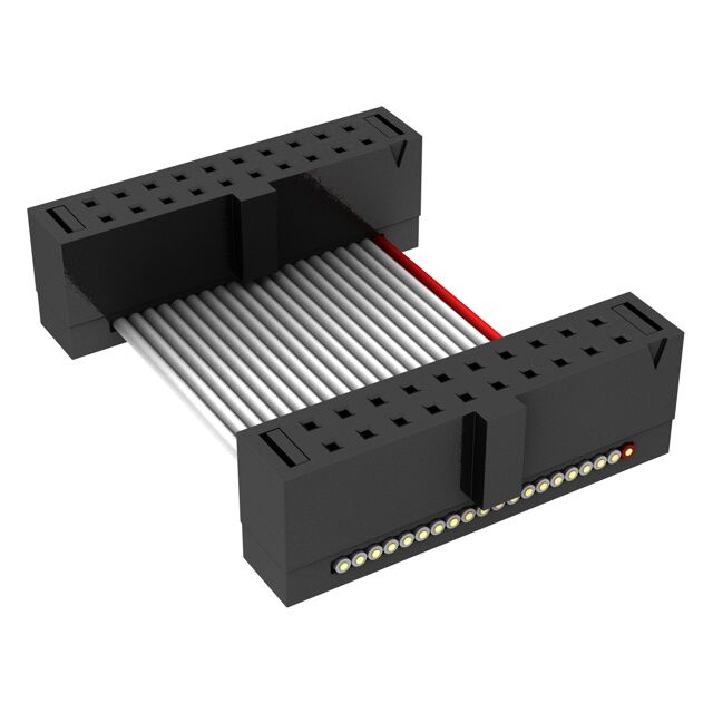 CABLE ASSEM .05" 20POS F-F 9"