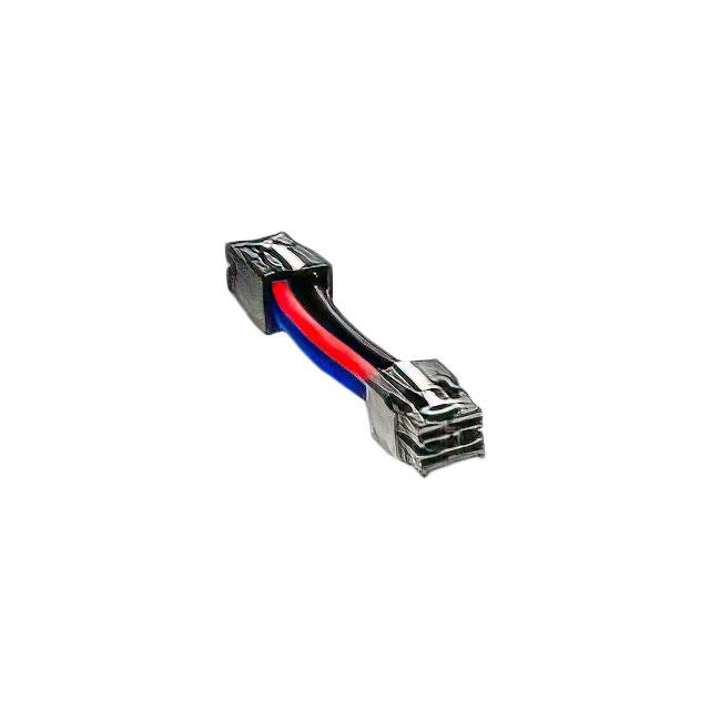 CORD 14AWG 0.82' BLACK/RED