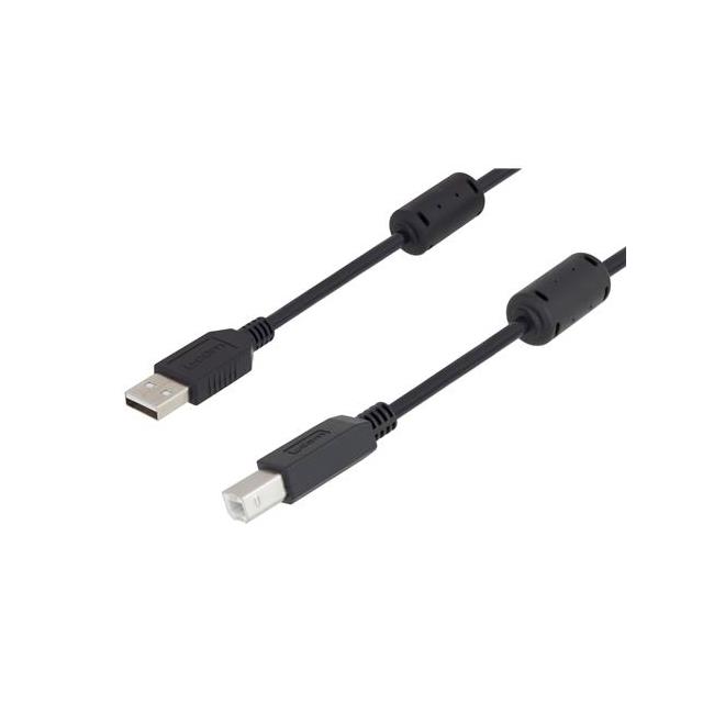 CABLE USB TYPE A/B 1MTR