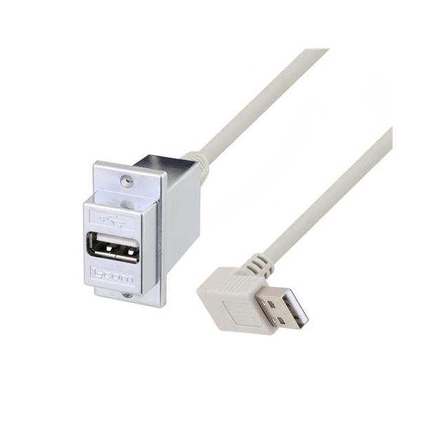 USB A-F PNL MNT/A-M SHLD 12""