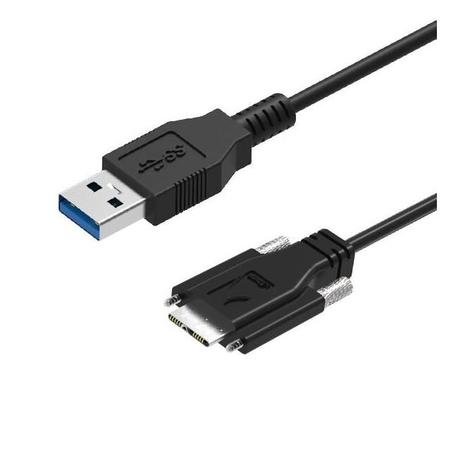 Thin USB 3 A to Micro B Lock, 2m