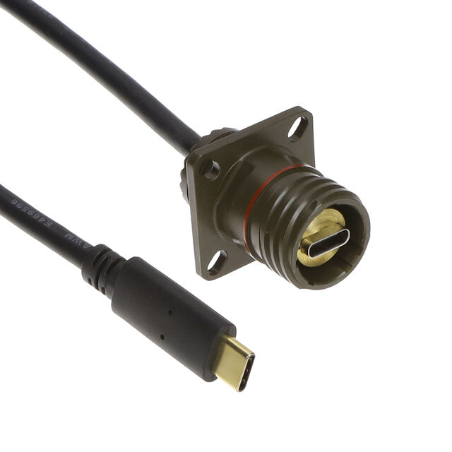 USB-C SQUARE FLANGE RECEPTACLE,