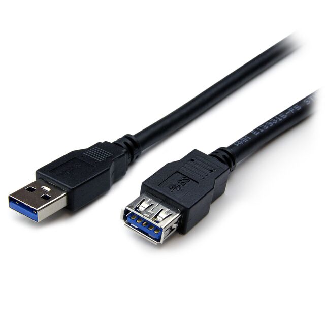 6FT USB 3 EXTENSION CABLE - BK