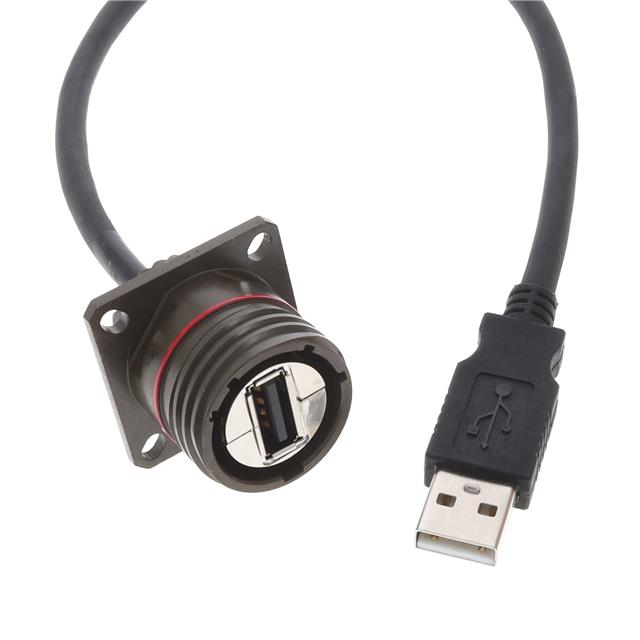 CBL USB2.0 A RCPT-A PLUG W/COUPL