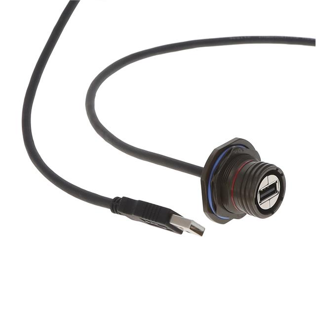 CBL USB2.0 A RCPT-A PLUG W/COUPL