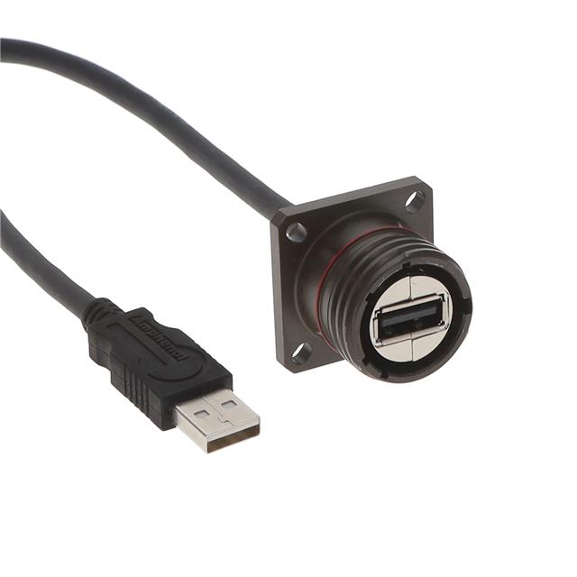 CBL USB2.0 A RCPT-A PLUG W/COUPL