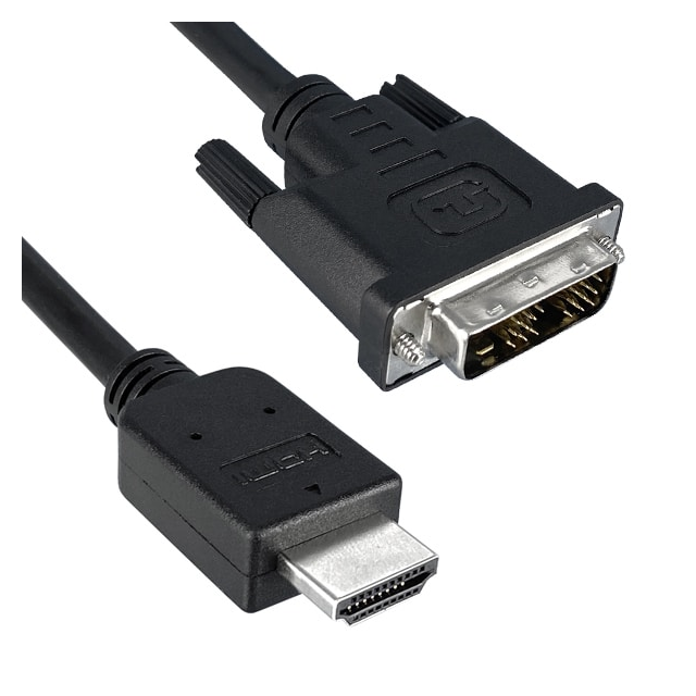 CBL DVI-D SGL M TO HDMI-A M 3'