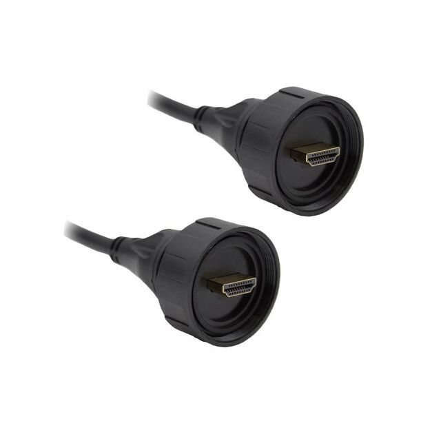 CBL HDMI PLUG - PLUG W/COUPL 3M