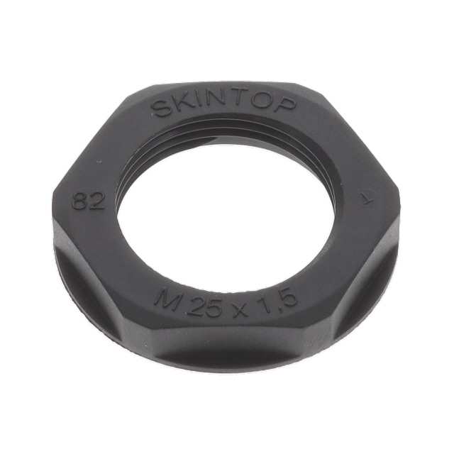 FIPLOCK, LOCKNUT, M25X1.5, BLACK