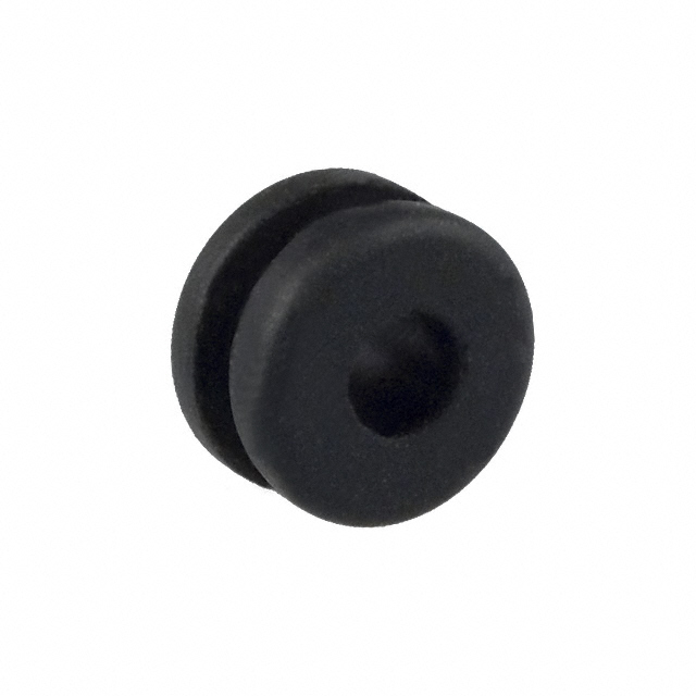 GROMMET 0.125" RUBBER BLACK