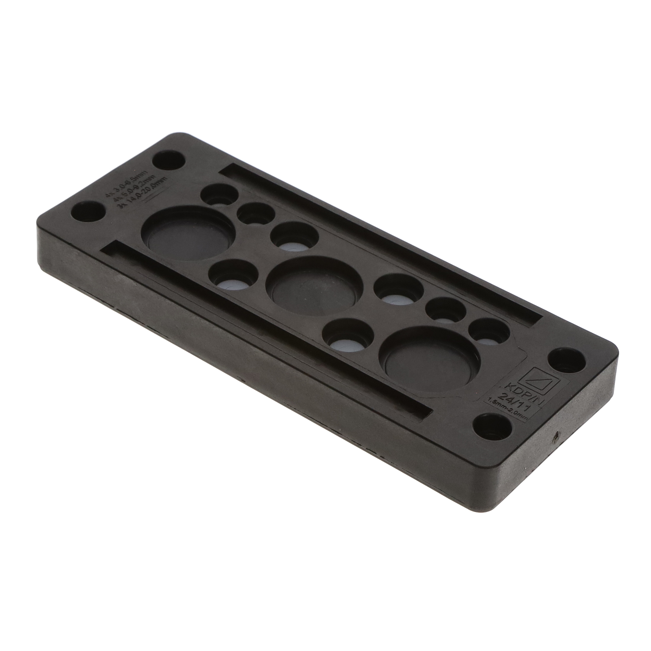 GROMMET ENTRY PLATE PA66 BLACK