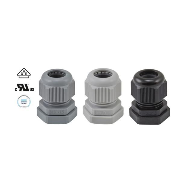 CABLE GLAND SET WITH LOCKNUT M12