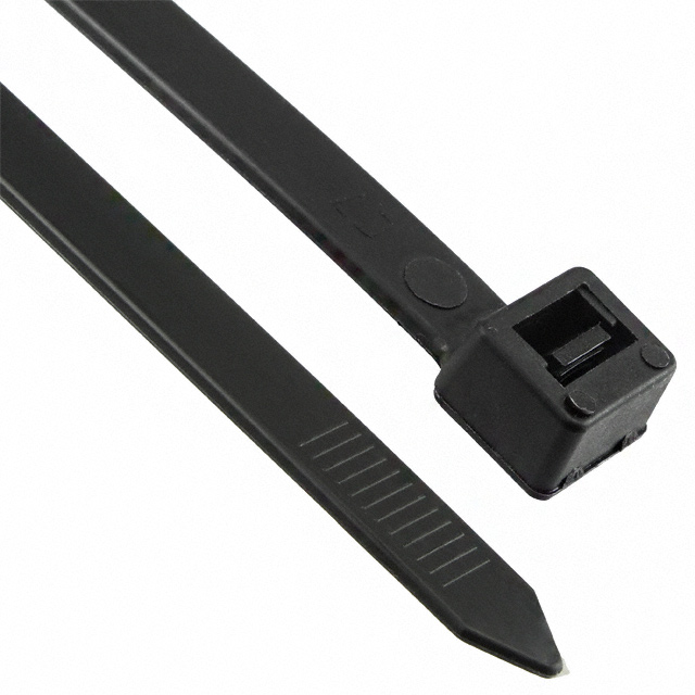 CBL TIE LOCKING BLK 175LB 3.018'