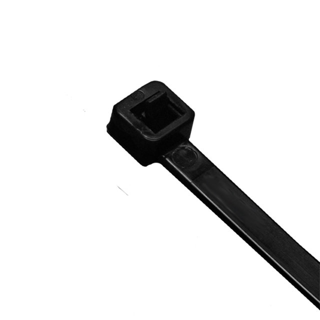 CBL TIE RELEASABL BLK 50LB 7.56"