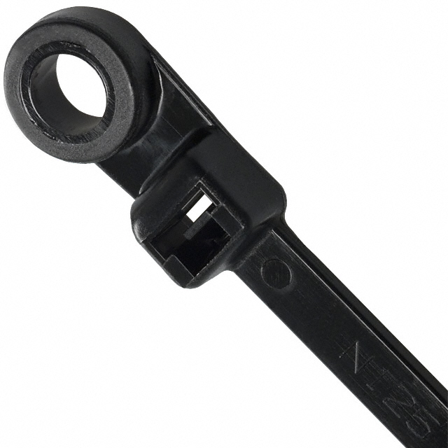 CBL TIE LOCKING BLK 120LB 1.260'