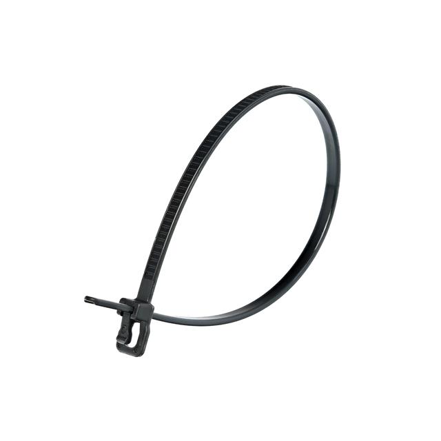 CBL TIE RELEASEABLE BLK 18LB 6"