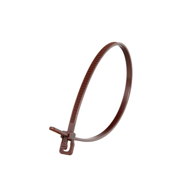 CBL TIE RELEASEABLE BRN 18LB 6"