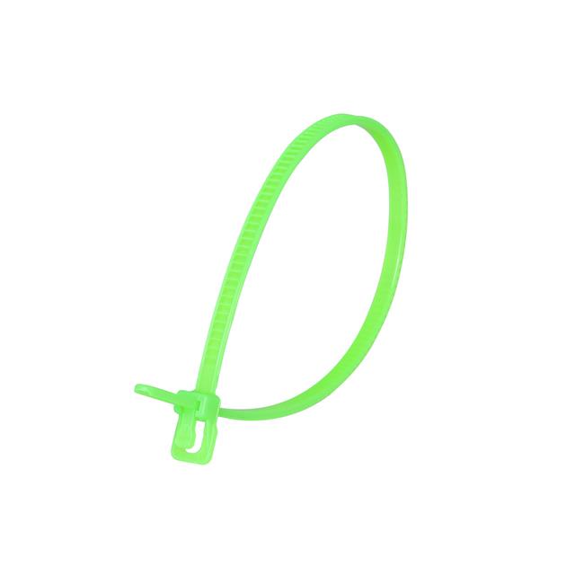 CBL TIE RELEASEABLE GRN 18LB 6"