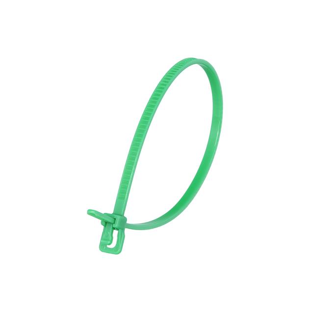 CBL TIE RELEASEABLE GRN 18LB 6"