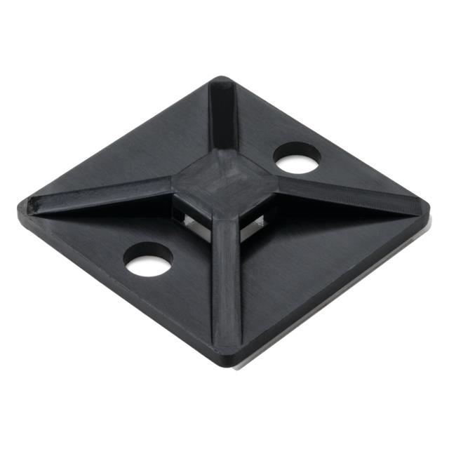 CABLE TIE HOLDER QUAD ADH BLACK