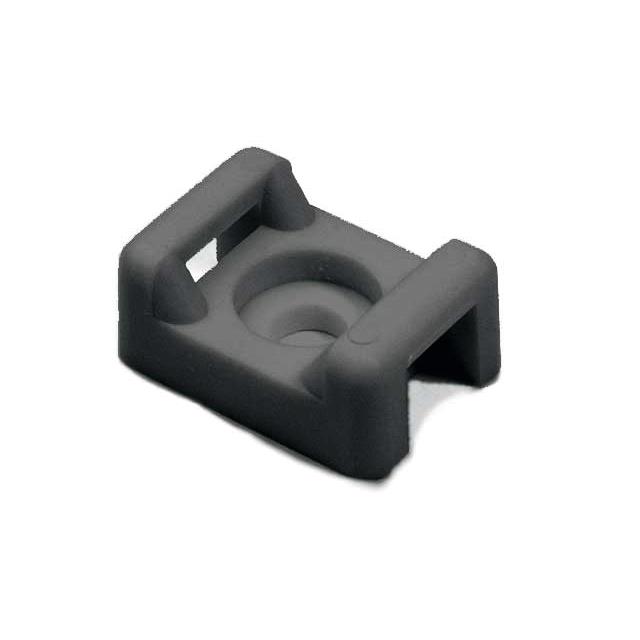 CABLE TIE HLDR DUAL SCREW BLACK