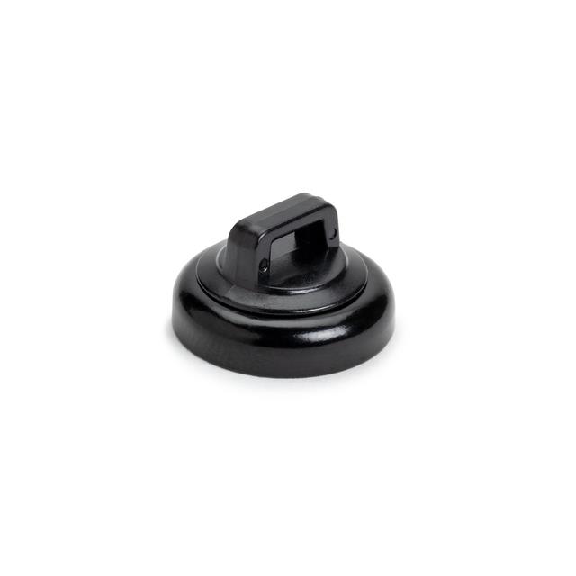 CABLE TIE HLDR SNGL MAGNETIC BLK
