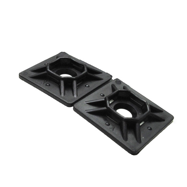 CABLE TIE HLD QUAD ADH BLK 2=2PC