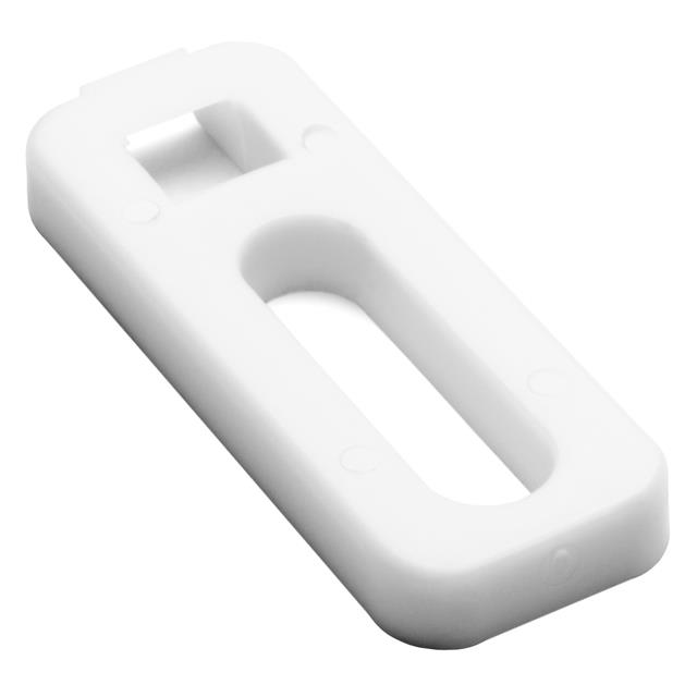 CABLE TIE HLDR SNGL SCRW #10 WHT
