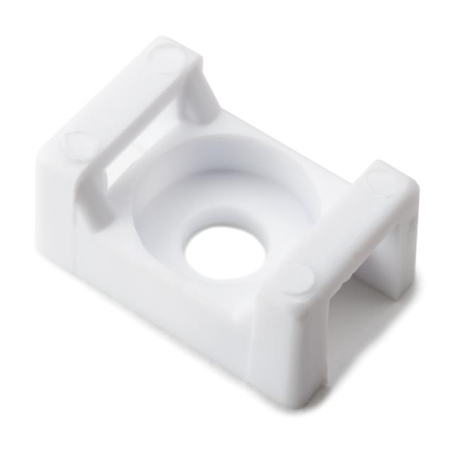 CABLE TIE HLDR DUAL SCREW #6 WHT