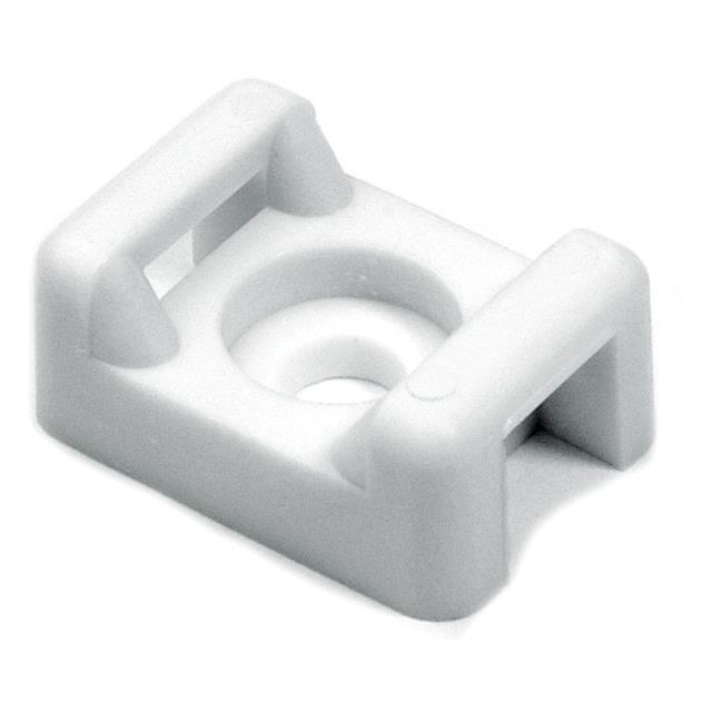 CABLE TIE HLDR DUAL SCREW #8 WHT