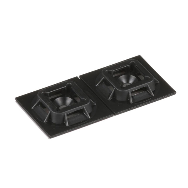 CABLE TIE HLDR QUAD ADHESIVE BLK