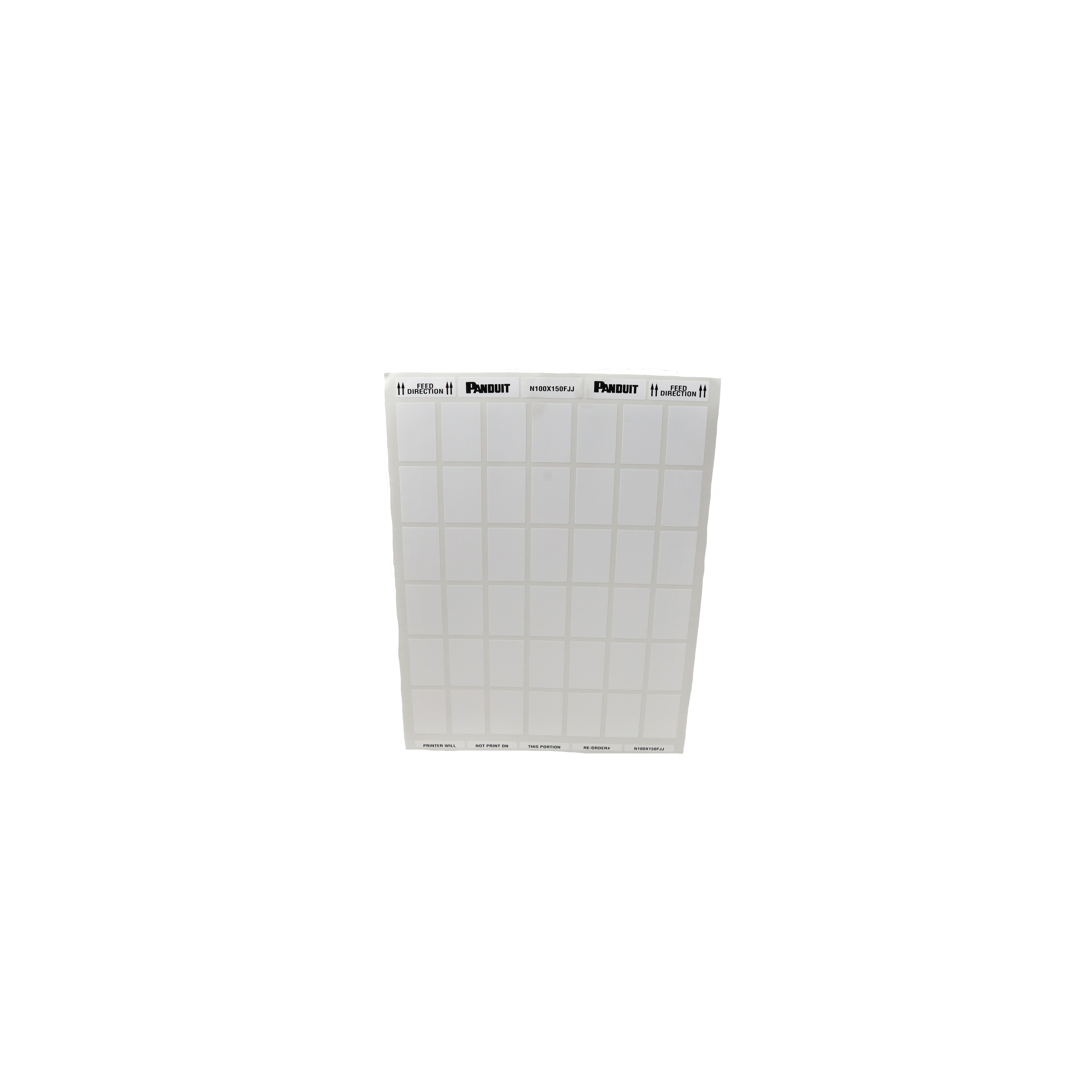 LABEL STANDARD 1" X 1.50" WHT