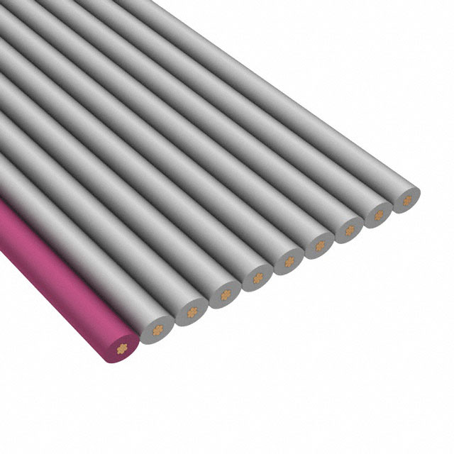CBL RIBN 10COND 0.05 GRAY 25'