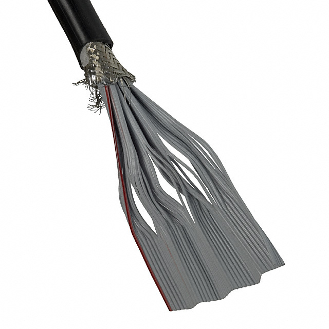 CBL RIBN 50COND 0.05 BLACK 100'