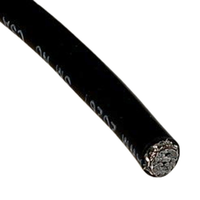 CBL RIBN 9COND 0.05 BLACK 100'