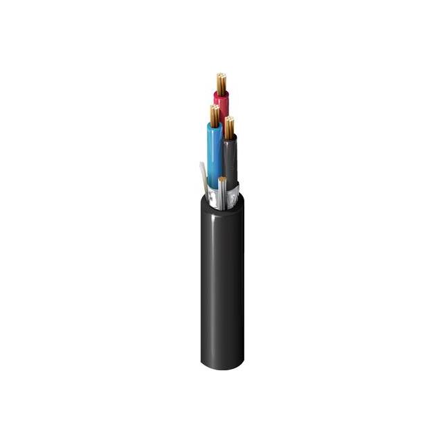CABLE 3COND 16AWG BLK SHLD