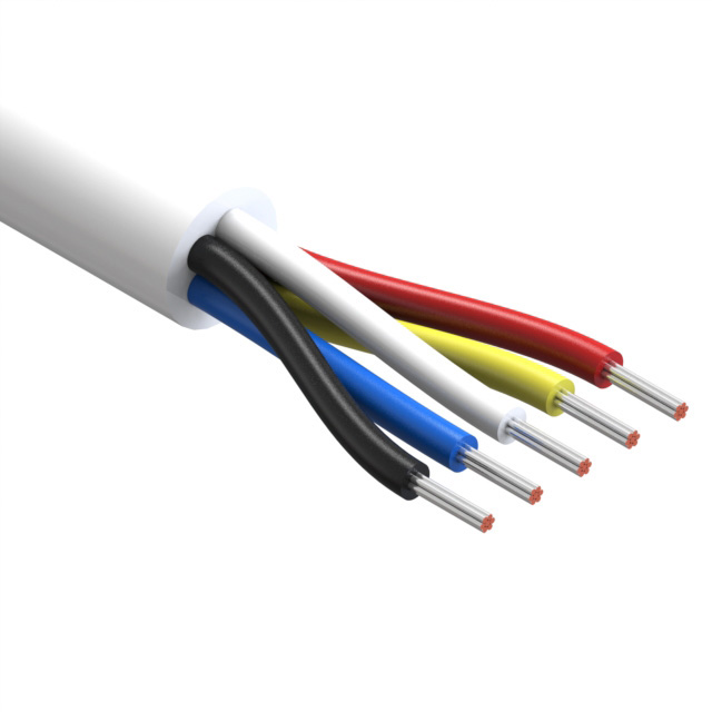 CABLE 5COND 28AWG WHITE 500'
