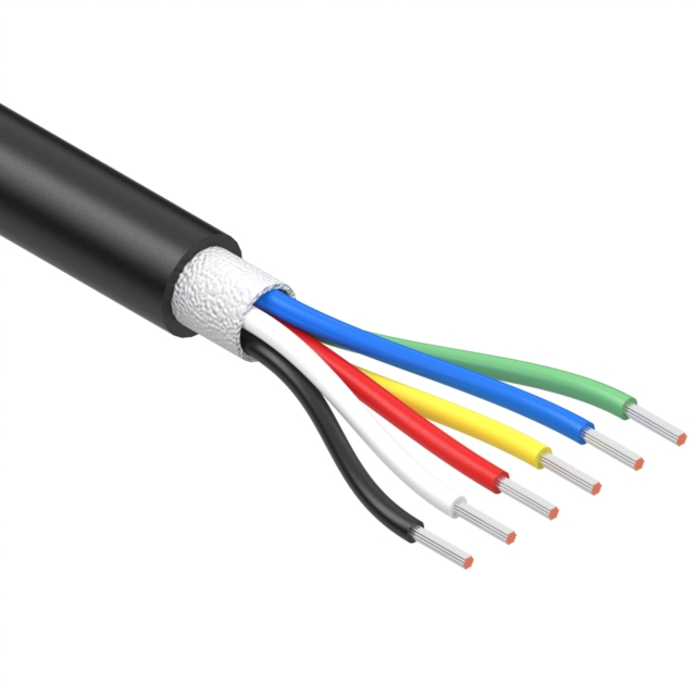 CABLE 6COND 26AWG BLACK