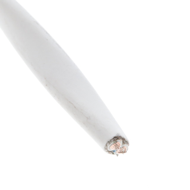 CABLE 2COND 12AWG WHITE SHLD 5'