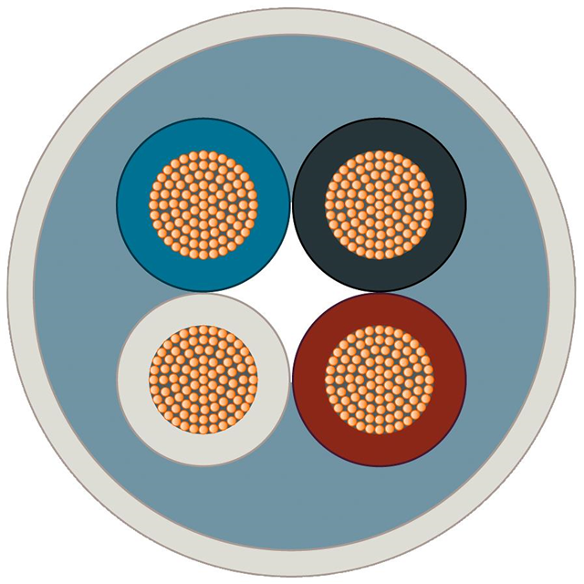 CABLE 4COND GRAY