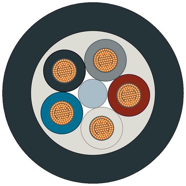 CABLE 5COND 24AWG BLACK