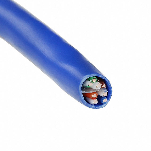 CABLE CAT6 8COND 23AWG BLUE