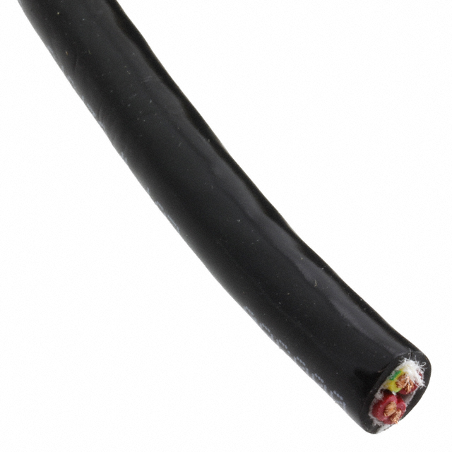 CABLE 4COND 30AWG BLK SHLD 100'