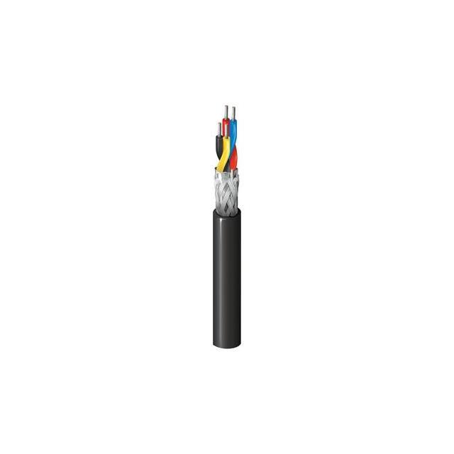 MULTI-PAIR 4COND 22AWG BLK