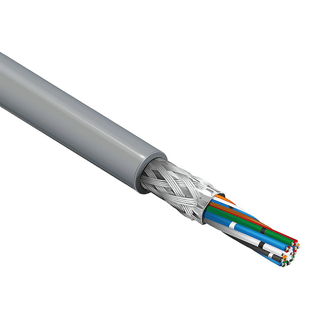 CABLE 15COND 24AWG CHROME SHD