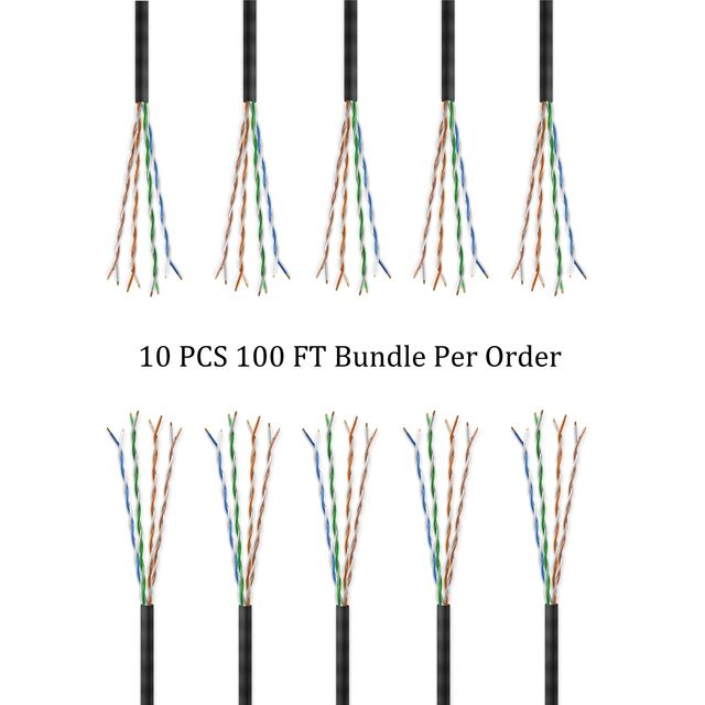 CAT6E 23G FTP CMX OUTDR SLD 100'