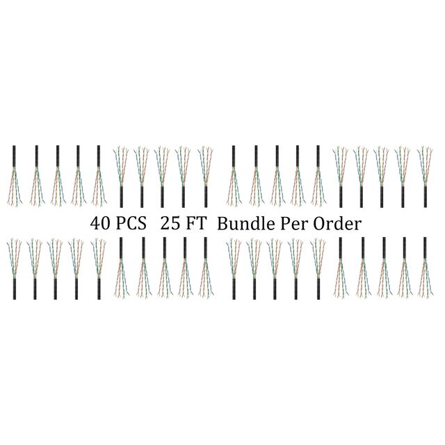 CAT6E 23G FTP CMX OUTDR SLD 25'